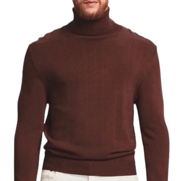 Ser.O.Ya Men's Weston Ribbed Turtleneck in Dark Brown Size XXL NWT - Picture 7 of 7